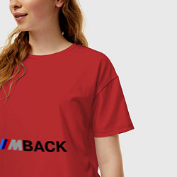 Футболка оверсайз женская Im back BMW, цвет: красный — фото 2