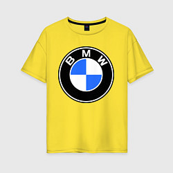 Женская футболка оверсайз Logo BMW