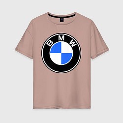 Женская футболка оверсайз Logo BMW