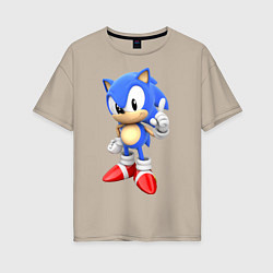 Женская футболка оверсайз Classic Sonic