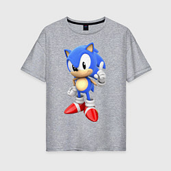 Женская футболка оверсайз Classic Sonic
