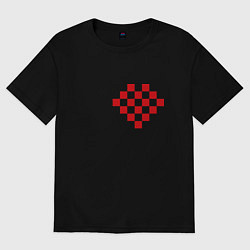 Женская футболка оверсайз I love chess