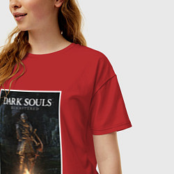 Футболка оверсайз женская Dark Souls: Remastered, цвет: красный — фото 2