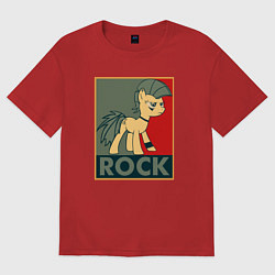Женская футболка оверсайз Rock Pony