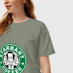 Футболка оверсайз женская Starbart, цвет: авокадо — фото 2