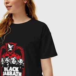Футболка оверсайз женская Black Sabbath Collective, цвет: черный — фото 2