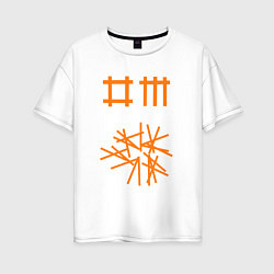 Женская футболка оверсайз Depeche Mode: Orange Lines