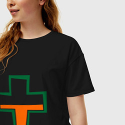 Футболка оверсайз женская TF2 Health, цвет: черный — фото 2