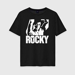 Женская футболка оверсайз Rocky Balboa