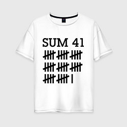 Женская футболка оверсайз Sum 41: Days