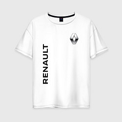 Футболка оверсайз женская Renault Style, цвет: белый