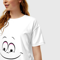 Футболка оверсайз женская Позитив со всех сторон, цвет: белый — фото 2