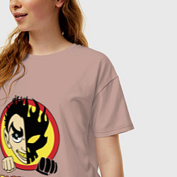 Футболка оверсайз женская The Offspring Boy, цвет: пыльно-розовый — фото 2