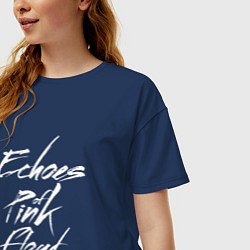 Футболка оверсайз женская Echoes of Pink Floyd, цвет: тёмно-синий — фото 2