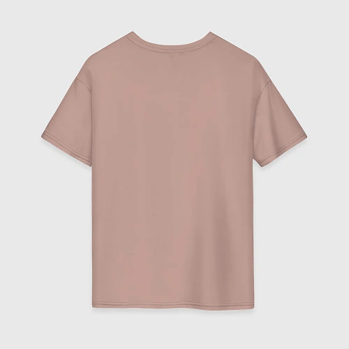 Женская футболка оверсайз YE$ / Пыльно-розовый – фото 2