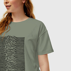 Футболка оверсайз женская Unknown Pleasures, цвет: авокадо — фото 2