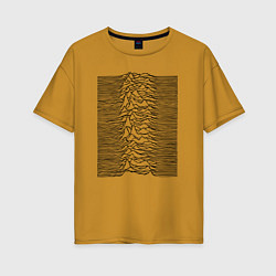 Женская футболка оверсайз Unknown Pleasures