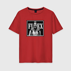 Женская футболка оверсайз Post Malone: Go Flex