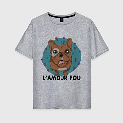 Женская футболка оверсайз L'amour Fou