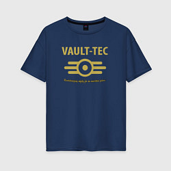 Женская футболка оверсайз Vault Tec