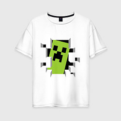 Женская футболка оверсайз Crash Minecraft