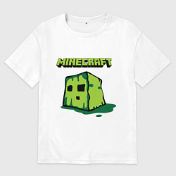 Женская футболка оверсайз Minecraft Creeper