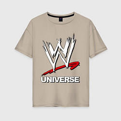 Женская футболка оверсайз WWE universe