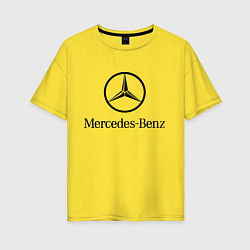Женская футболка оверсайз Logo Mercedes-Benz