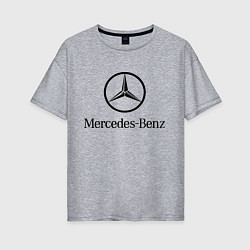 Женская футболка оверсайз Logo Mercedes-Benz