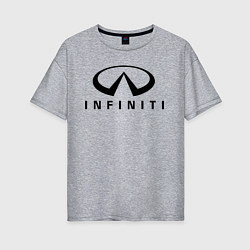 Женская футболка оверсайз Infiniti logo