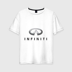 Женская футболка оверсайз Logo Infiniti