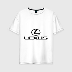 Женская футболка оверсайз Lexus logo