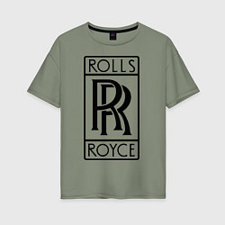 Футболка оверсайз женская Rolls-Royce logo, цвет: авокадо