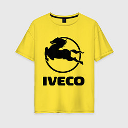 Футболка оверсайз женская Iveco, цвет: желтый