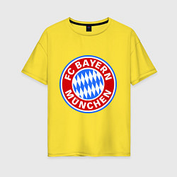 Футболка оверсайз женская Bayern Munchen FC, цвет: желтый