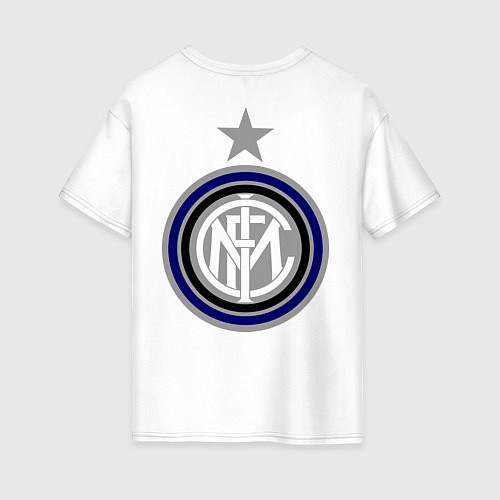 Женская футболка оверсайз Inter FC / Белый – фото 2