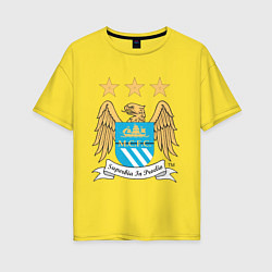 Футболка оверсайз женская Manchester City FC, цвет: желтый