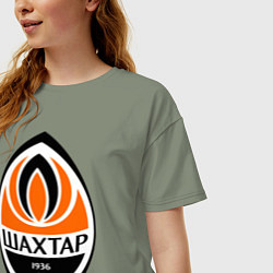 Футболка оверсайз женская ФК Шахтёр, цвет: авокадо — фото 2