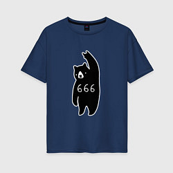 Женская футболка оверсайз Bad Bear: 666 Rock