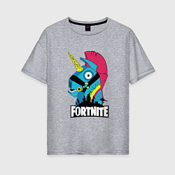 Женская футболка оверсайз Fortnite Unicorn