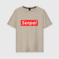 Женская футболка оверсайз Senpai Supreme