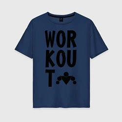 Женская футболка оверсайз WorkOut: Street Style