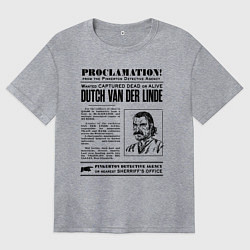 Футболка оверсайз женская RDR II: Proclamation, цвет: меланж