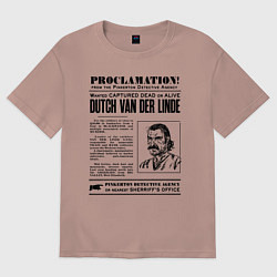 Женская футболка оверсайз RDR II: Proclamation