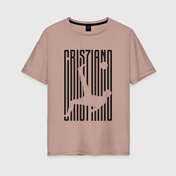 Женская футболка оверсайз Cris7iano