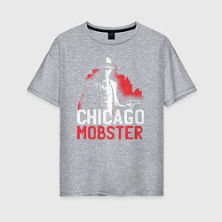 Футболка оверсайз женская Chicago Mobster, цвет: меланж