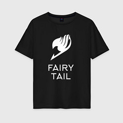 Футболка оверсайз женская Fairy Tail, цвет: черный