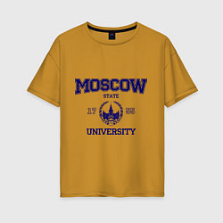 Женская футболка оверсайз MGU Moscow University