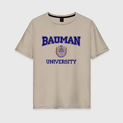 Женская футболка оверсайз BAUMAN University
