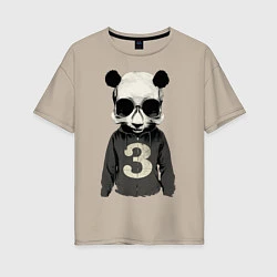 Женская футболка оверсайз Brutal Panda